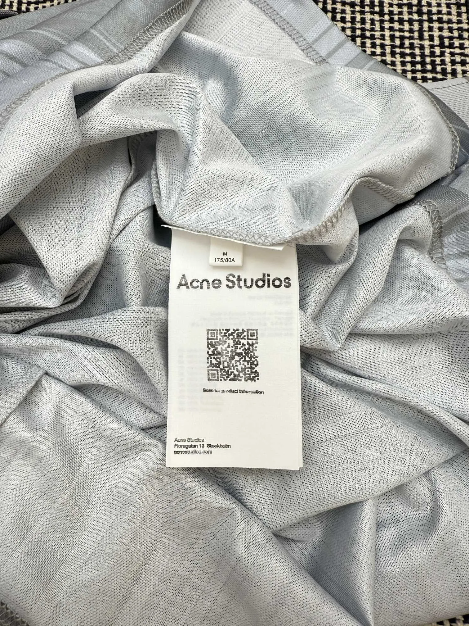 Acne Studios letter print football jersey long-sleeved T-shirt S/M/L/XL